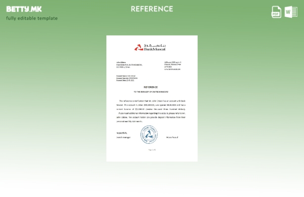 референтен шаблон во модерен стил Оман Мускат